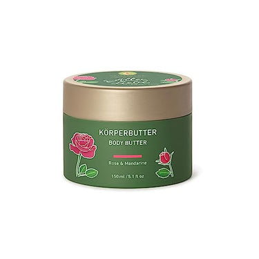 PRIMAVERA Alles Liebe Körperbutter 150 ml – Naturkosmetik, Bodylotion, Body Butter – Rose, Mandarinen Duft – pflegt und nährt die Haut – leicht rosafarbene Textur im Sale